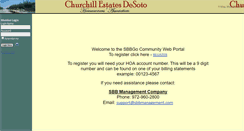 Desktop Screenshot of churchillestates.sbbportal.com